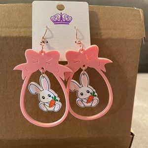 NEW Easter Egg with Bunny Earrings